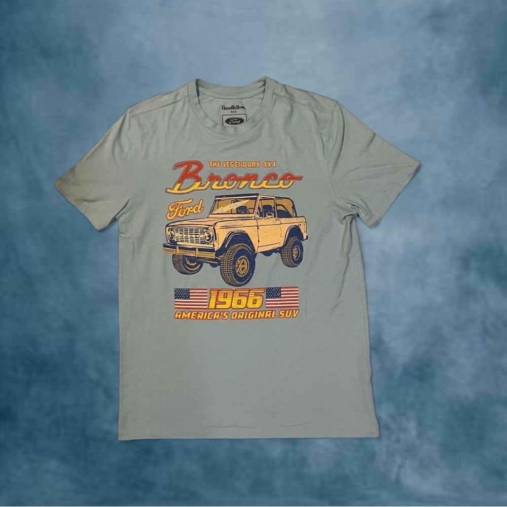 Goodfellow & Co Gray Short Sleeve Tees with Vintage Graphics